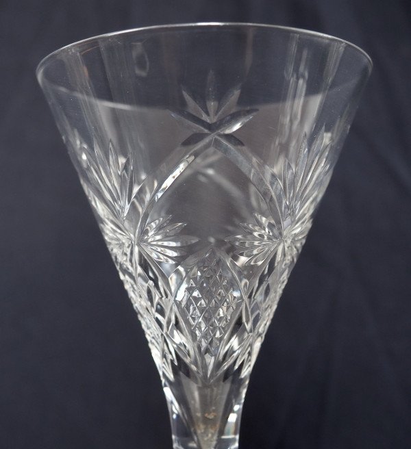 Baccarat: 6 Finely Cut Crystal Beer Glasses, Decor 10834 From The 1916 Catalog - 20.7cm-photo-4