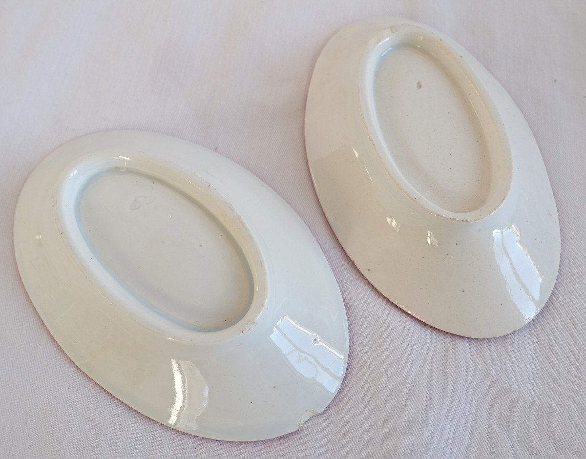Lunéville - Earthenware Dinette Service Street Lamp Model - 9 Pieces Of Platter-photo-2