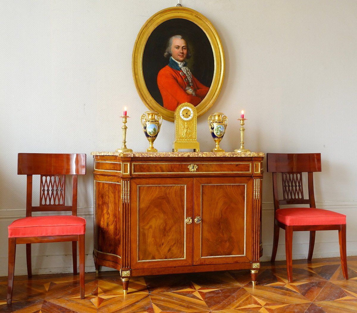 18th Century French School, Portrait Of An Aristocrat From The Louis XVI Directory Period-photo-5