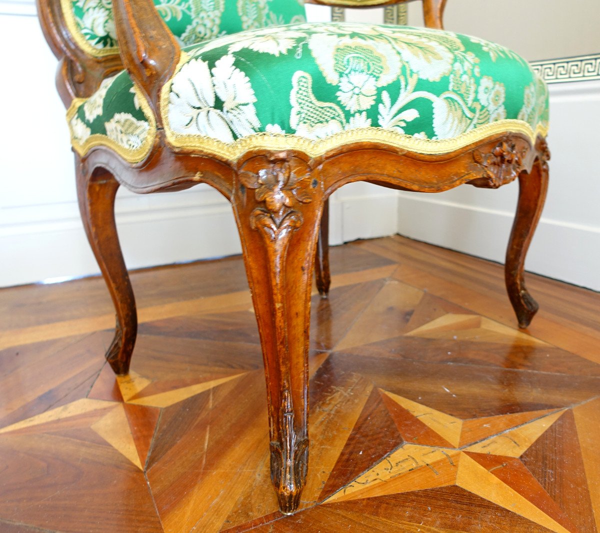 Henri Amand - Louis XV Period Queen's Armchair - Et Jme Stamp-photo-3