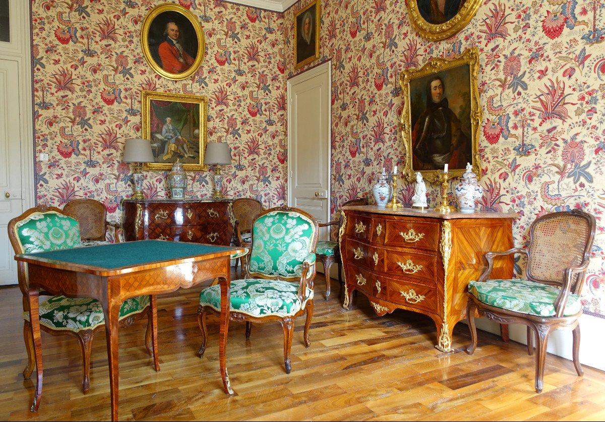 Henri Amand - Louis XV Period Queen's Armchair - Et Jme Stamp-photo-8