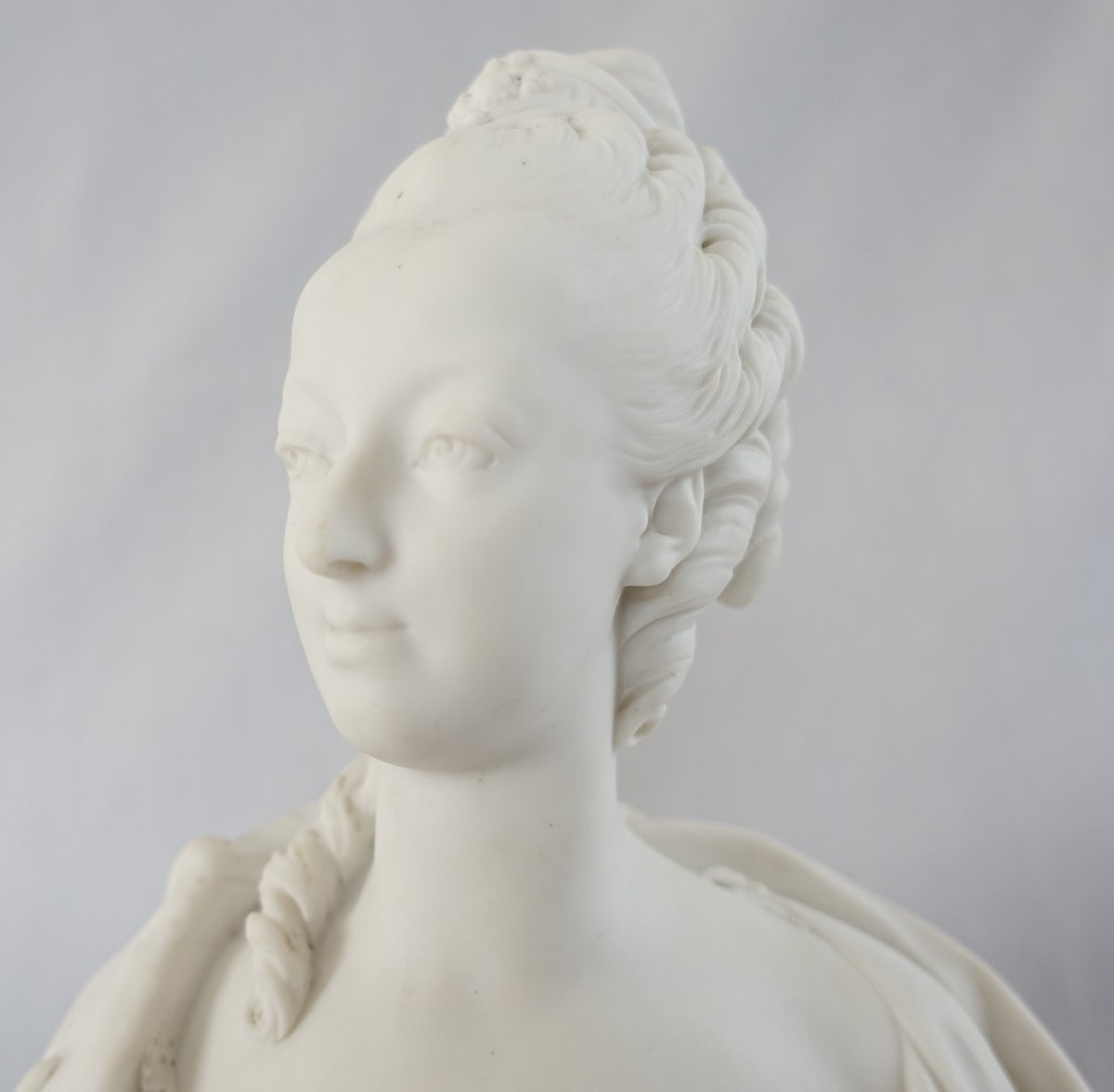 Sèvres - Buste Royaliste De Marie Antoinette Dauphine De France d'Après Boizot En 1774 Signé-photo-2