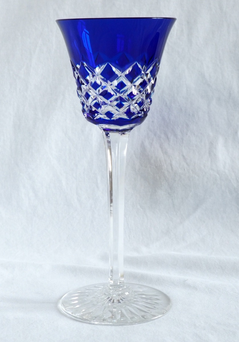 6 Verres à Vin Du Rhin En Cristal De Baccarat Modèle Burgos - 19,5cm-photo-1