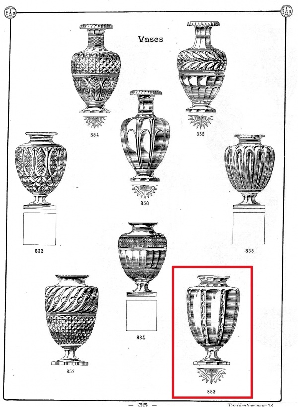 Baccarat : Grand Vase En Cristal Taillé, cachet Du Musée Baccarat - 25,5cm-photo-6