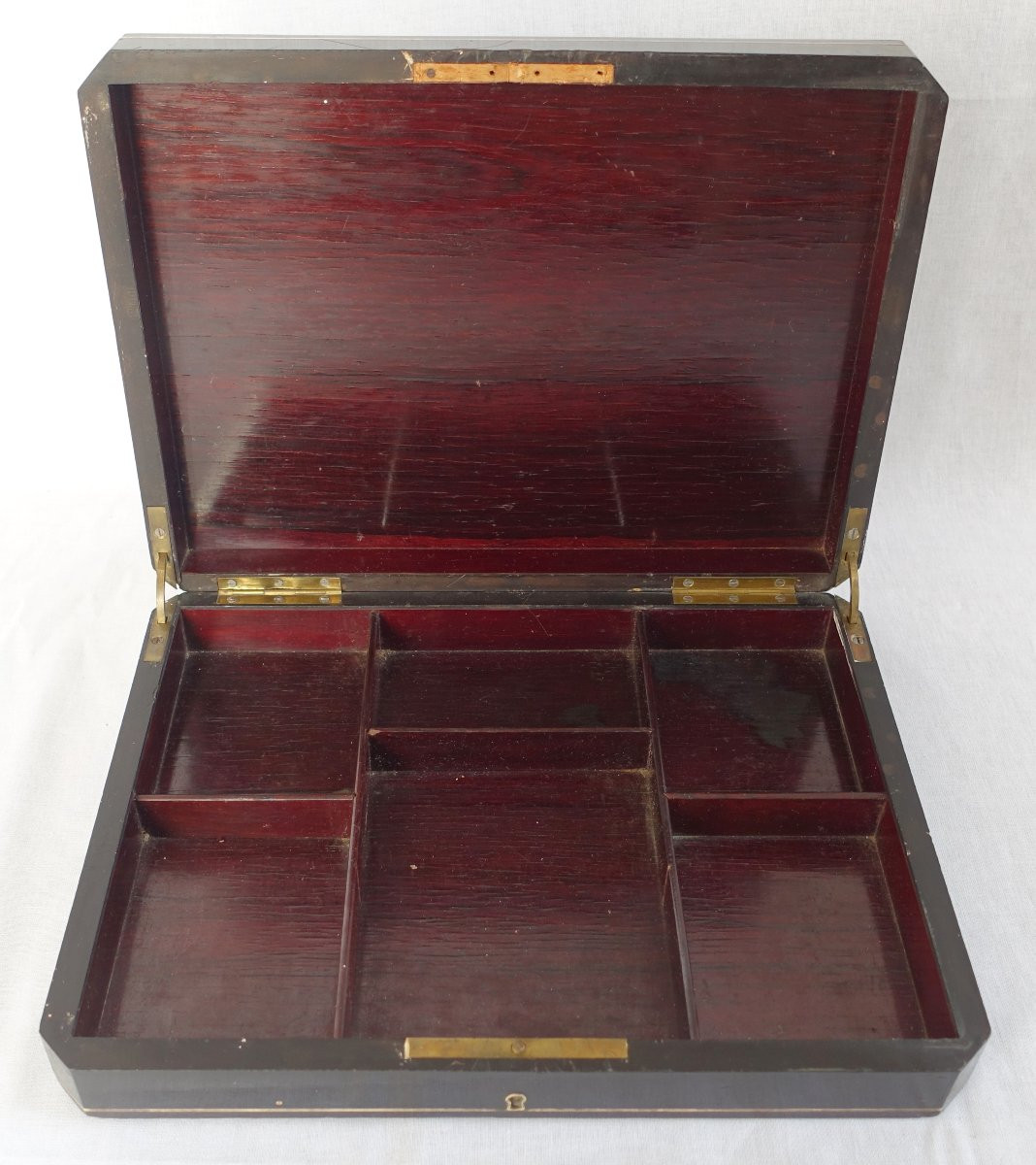 Ebony Wood And Boulle Marquetry Game Box / Box-photo-3