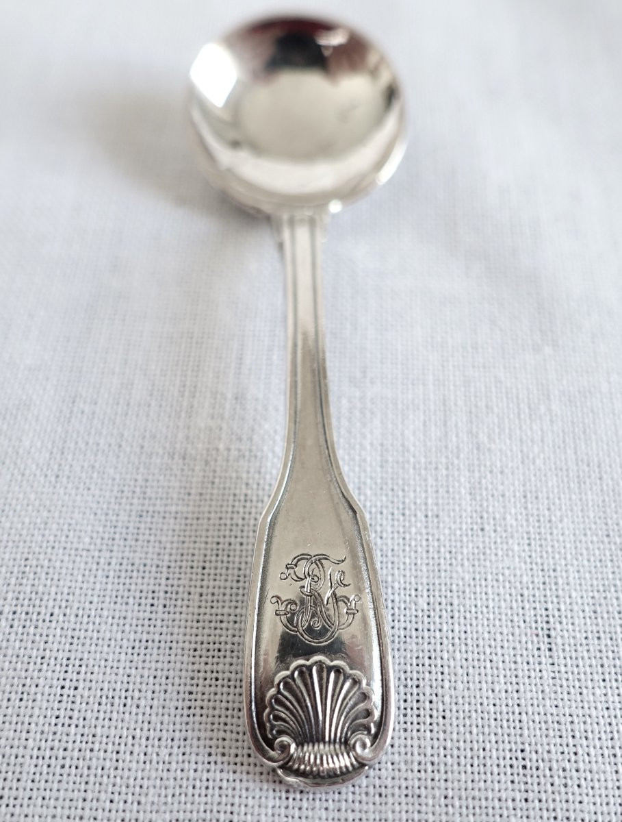 Puiforcat Set Of 4 Louis XVI Style Solid Silver Salt Cellars With Rams' Heads-photo-7