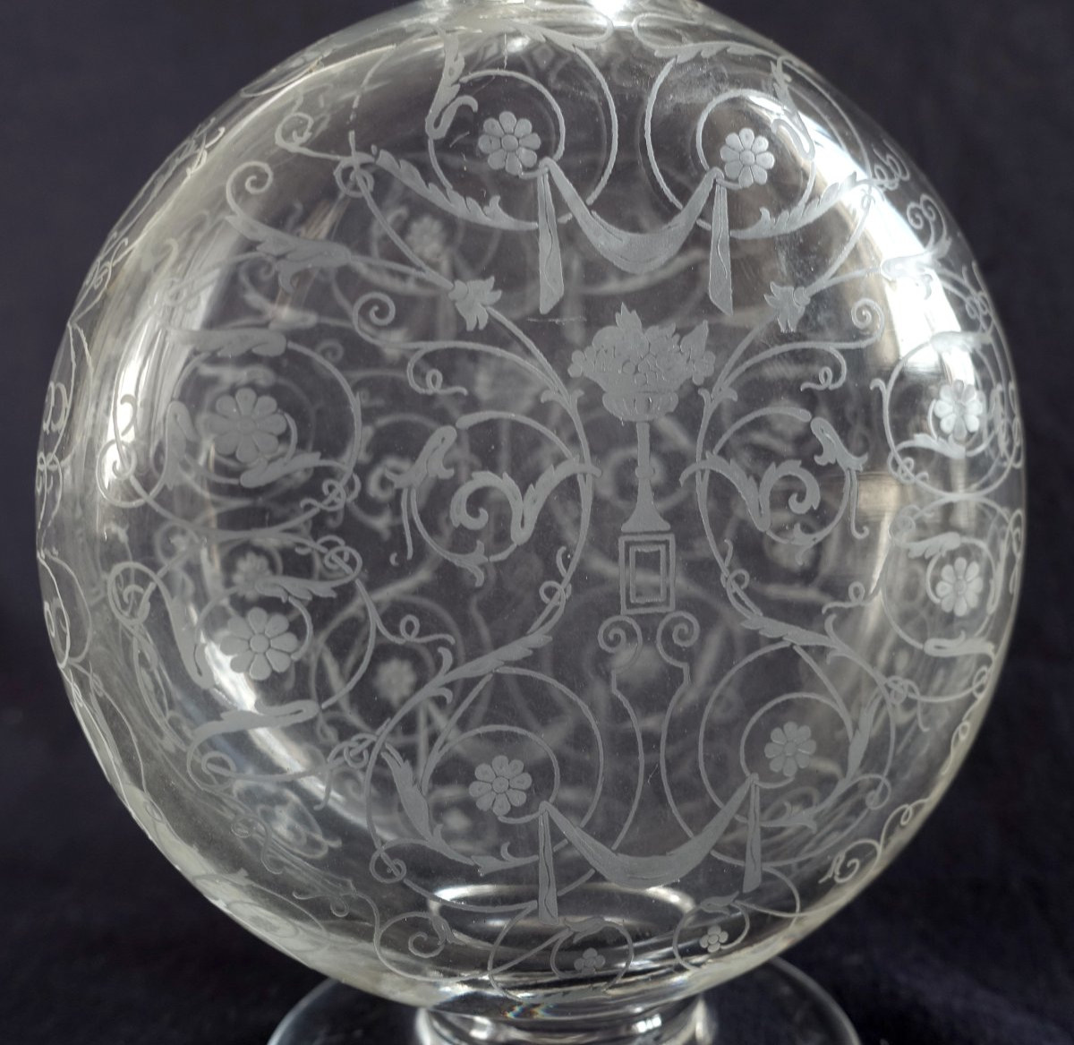 Baccarat - Carafe à Liqueur Modèle Michelangelo Monté Argent Massif, Minerve-photo-2