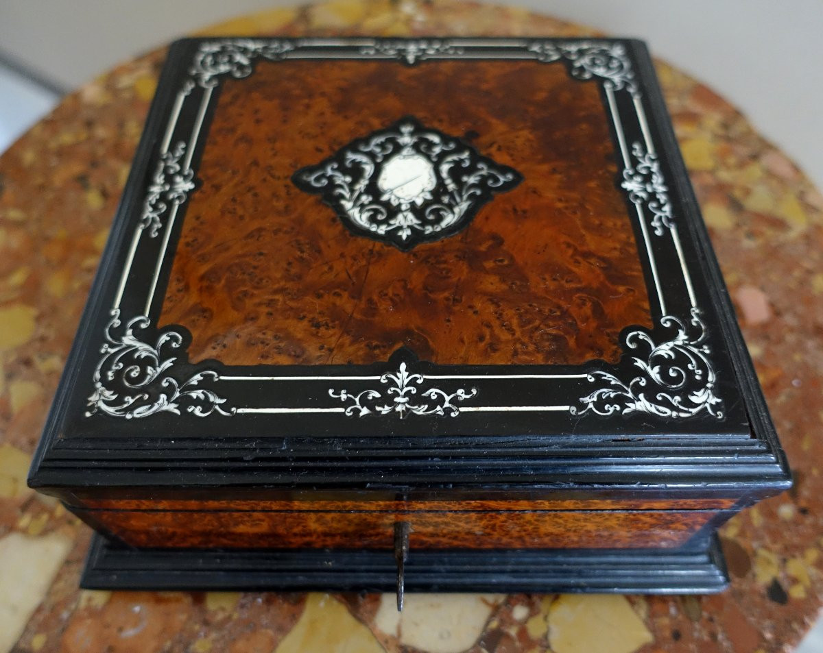 Napoleon III Marquetry Jewelry Box-photo-2