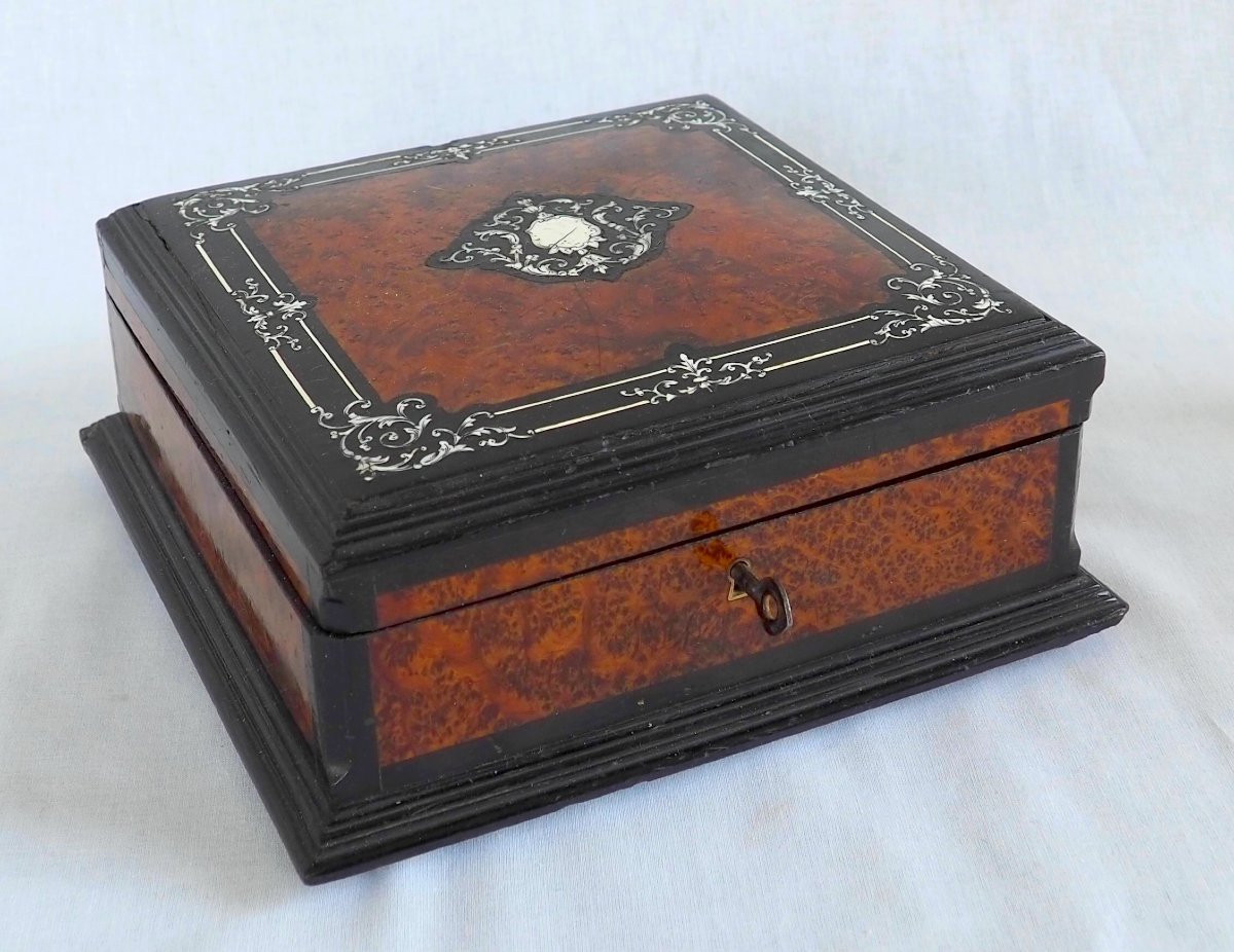 Napoleon III Marquetry Jewelry Box-photo-4