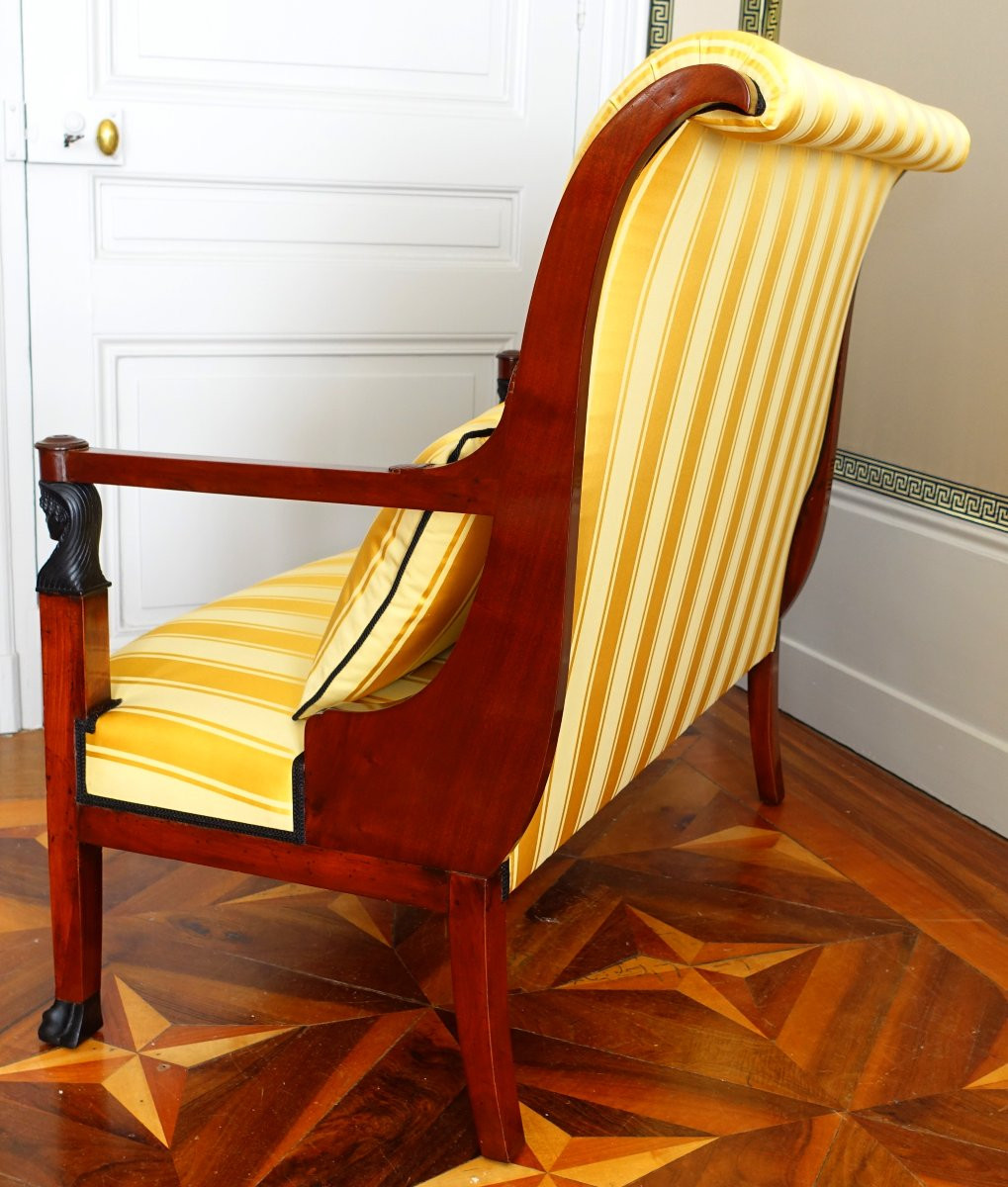 Mobilier de salon en acajou d&#039;&eacute;poque Directoire Consulat attribu&eacute; &agrave; Demay-photo-7