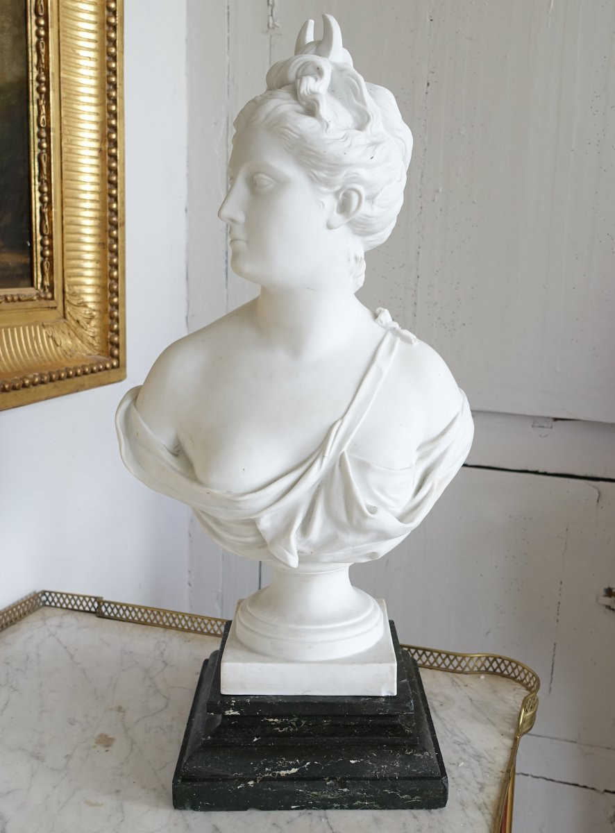 Neoclassical Display Base For Bust In Sea Green Marble-photo-8