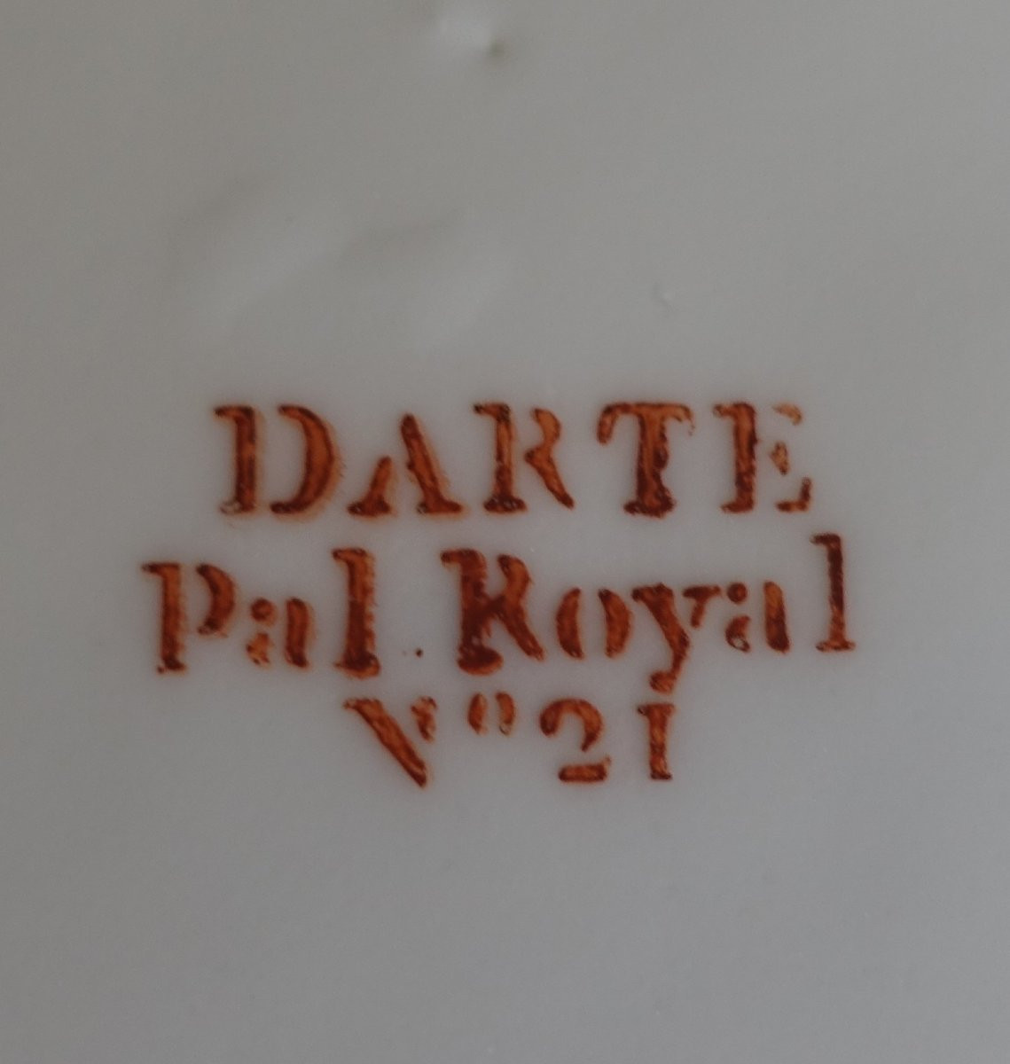 Darte Palais Royal No. 21 - Plate With Medlars From The Empire Restoration Period - Signed-photo-2