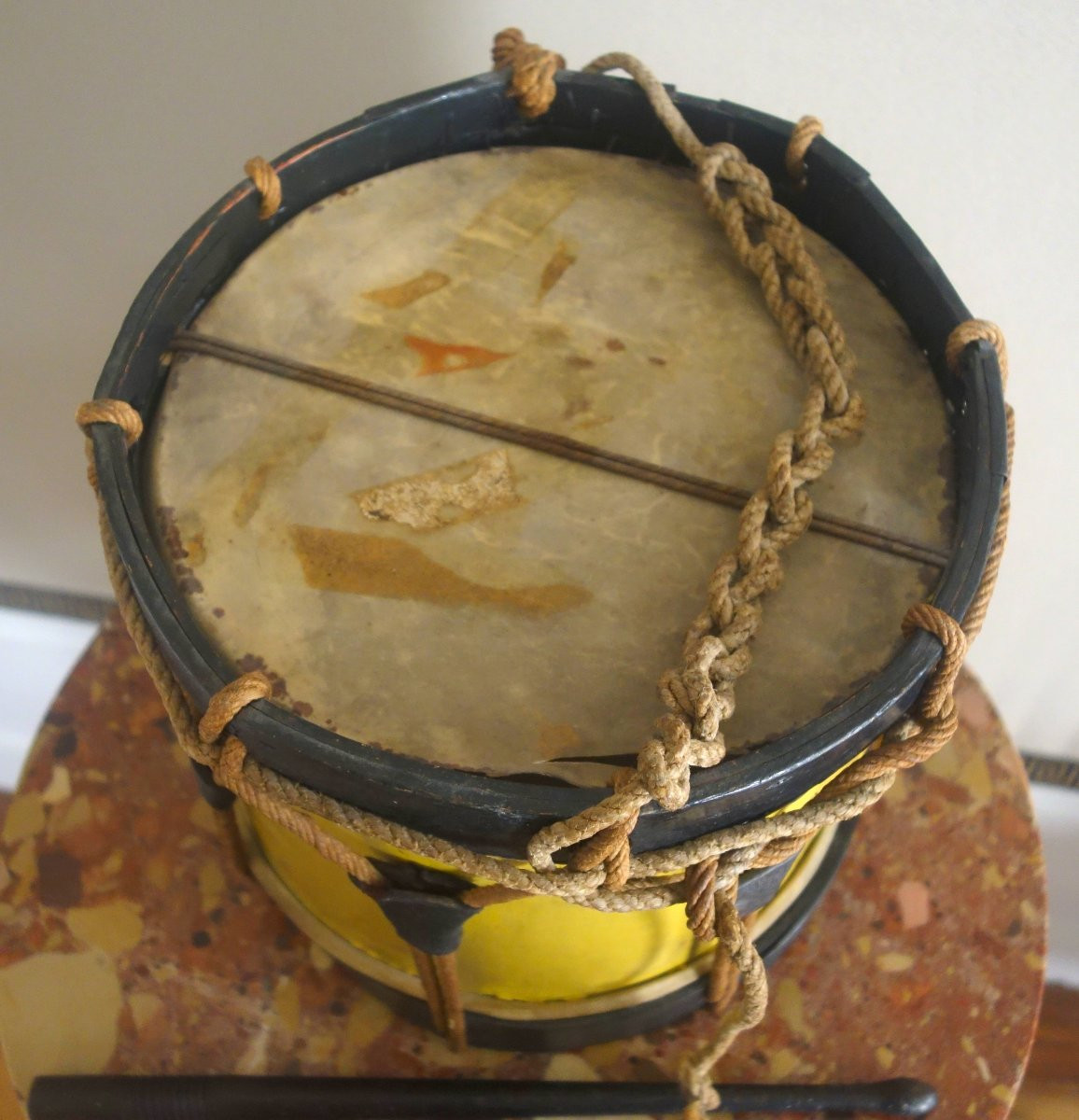 Child's Drum And Its Sticks, 19th Century - 1900-photo-2