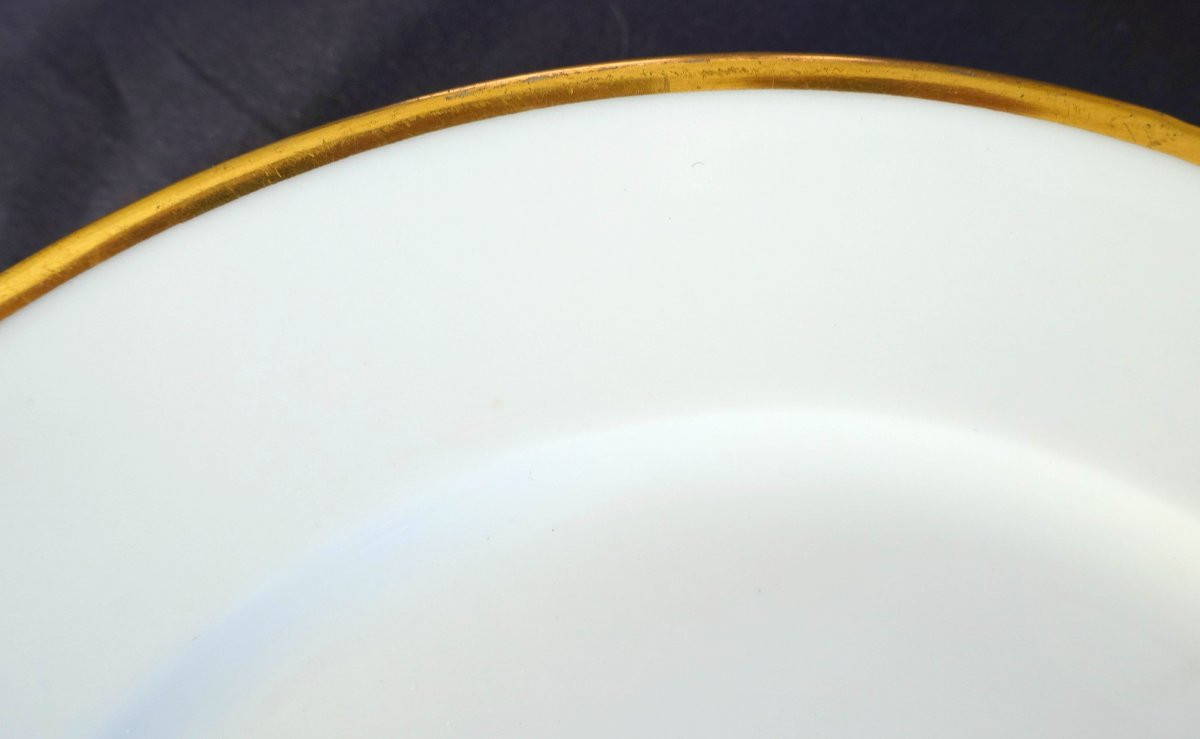 Nast Manufacture : Set Of 14 Empire Porcelaine Plates - Signed (20 Units Available On Request)-photo-4