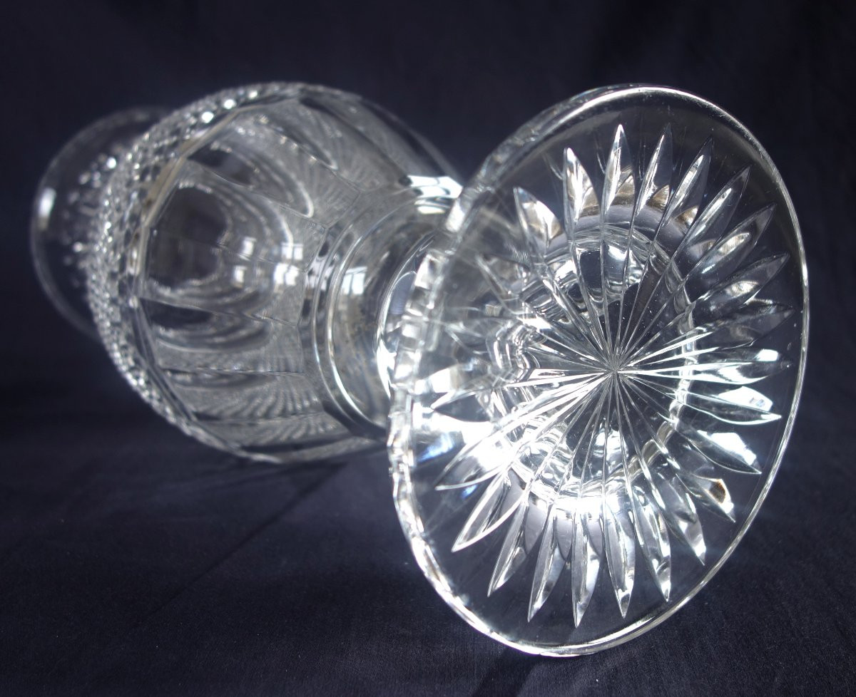   Spectacular Baccarat Crystal Vase, Empire Style, Eurydice Pattern  - 35cm-photo-5