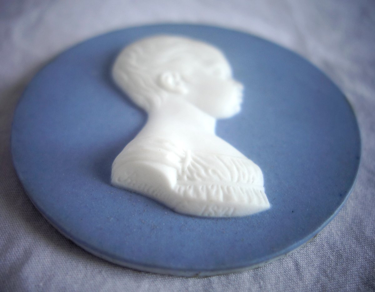 Miniature Portrait Of The Duke Of Bordeaux, Sèvres Biscuit In The Wegwood Style, Brachard 1821 Royalist-photo-3