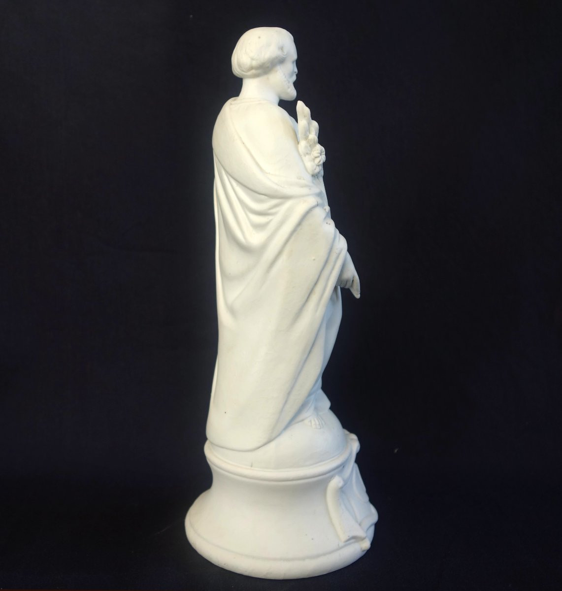 Saint Joseph - Porcelain Biscuit Statue From The Early 19th Century-photo-3