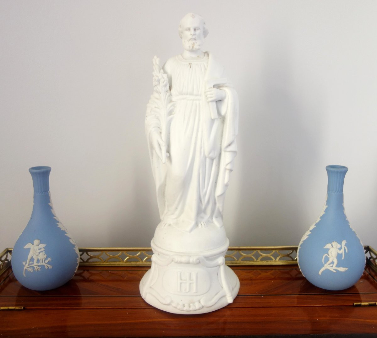 Saint Joseph - Porcelain Biscuit Statue From The Early 19th Century-photo-7