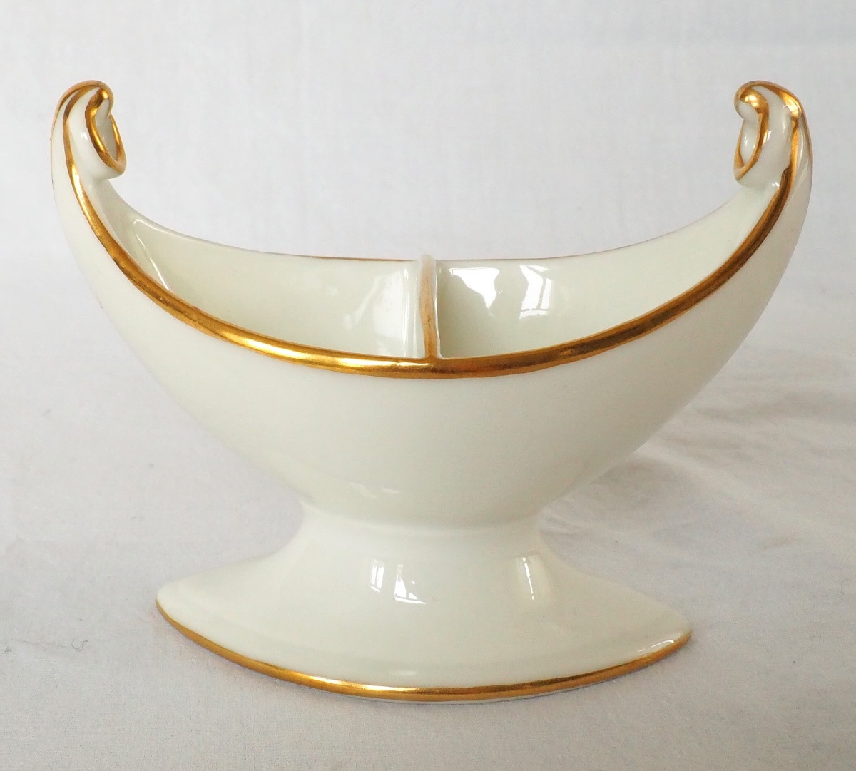 Nast : Set Of 4 Empire Paris Porcelain Salt Cellars - Early 19th Century-photo-1