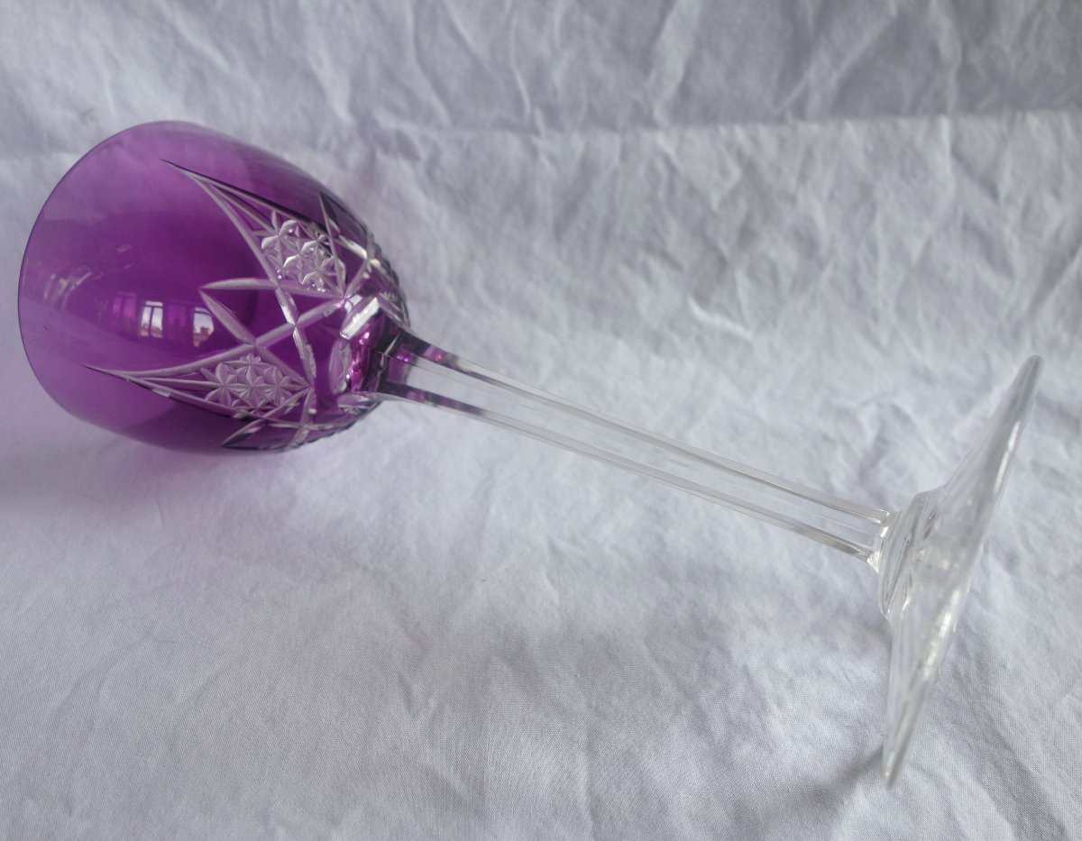 Baccarat : 6 verres à vin du Rhon modèle Epron-photo-3