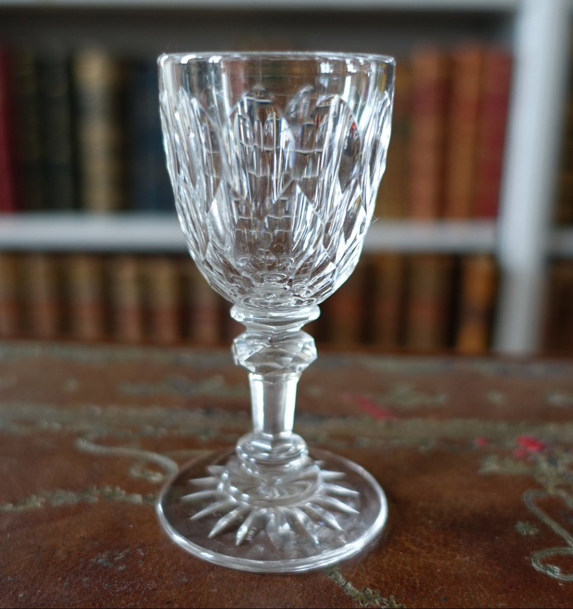 Baccarat: 6 Richly Cut Crystal Liqueur Glasses - Juvisy Model, Elysée Service-photo-2