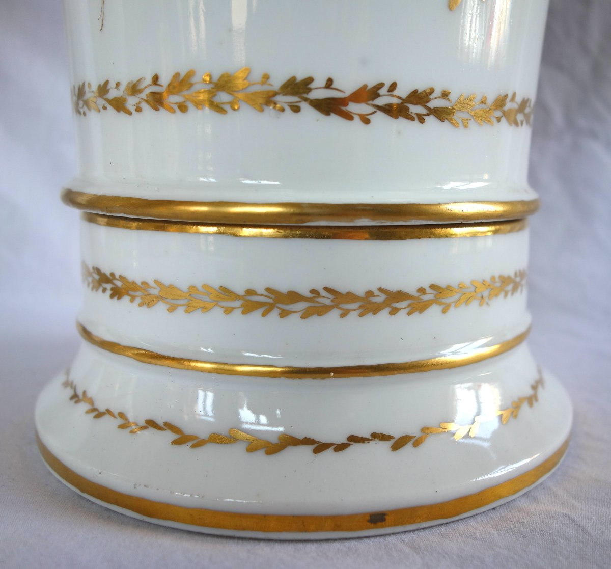 Paris Porcelain Planters Enhanced With Fine Gold, Empire Period (early 19th Century)-photo-3