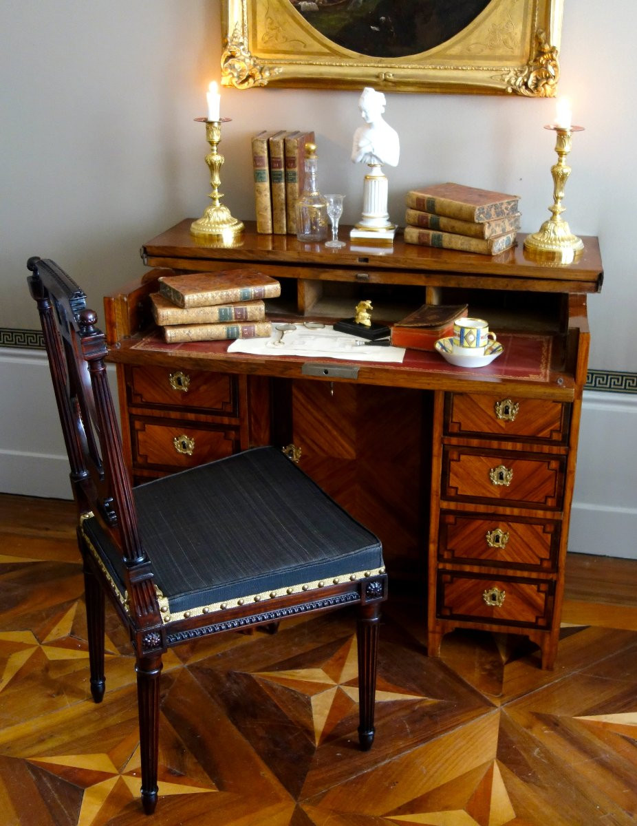 Paperweight In The Shape Of A Dragon's Helmet, Gilt Bronze And Ebony, Early 19th Century-photo-3