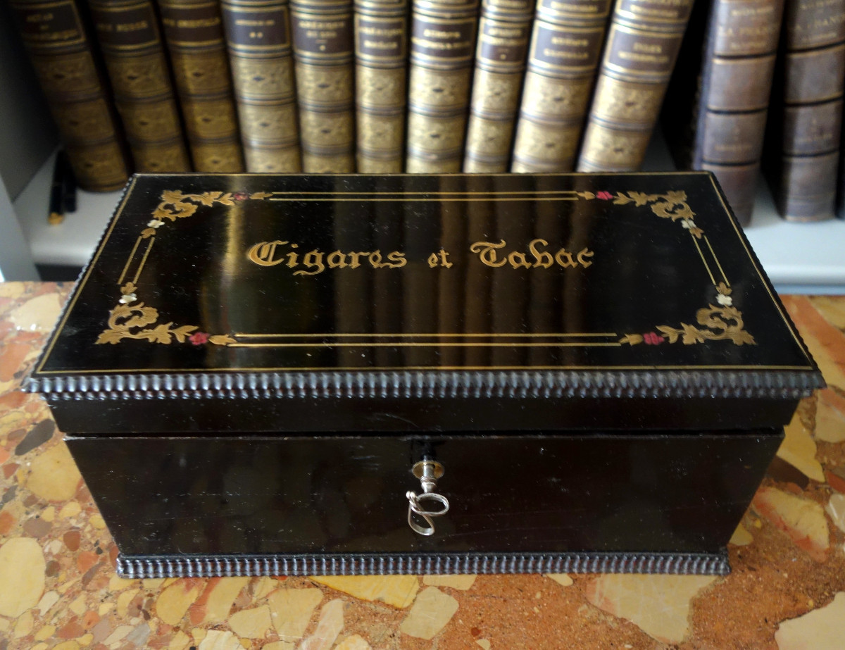 Napoleon III Period Boulle Marquetry Cigar Box