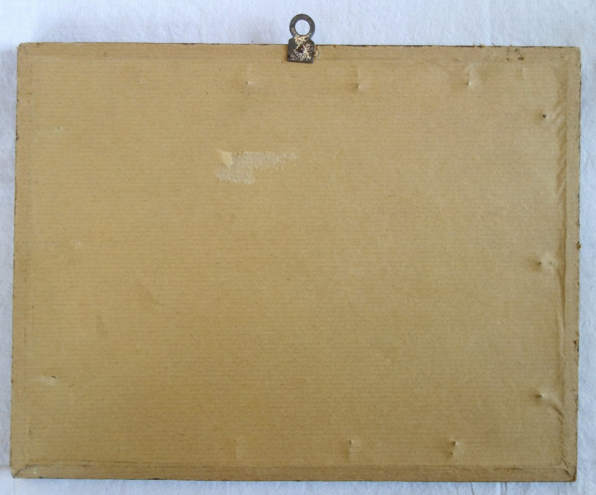 Paire de portraits gravure du Roi Louis XV et de la Reine Marie Leczinska - époque 18e siècle-photo-2