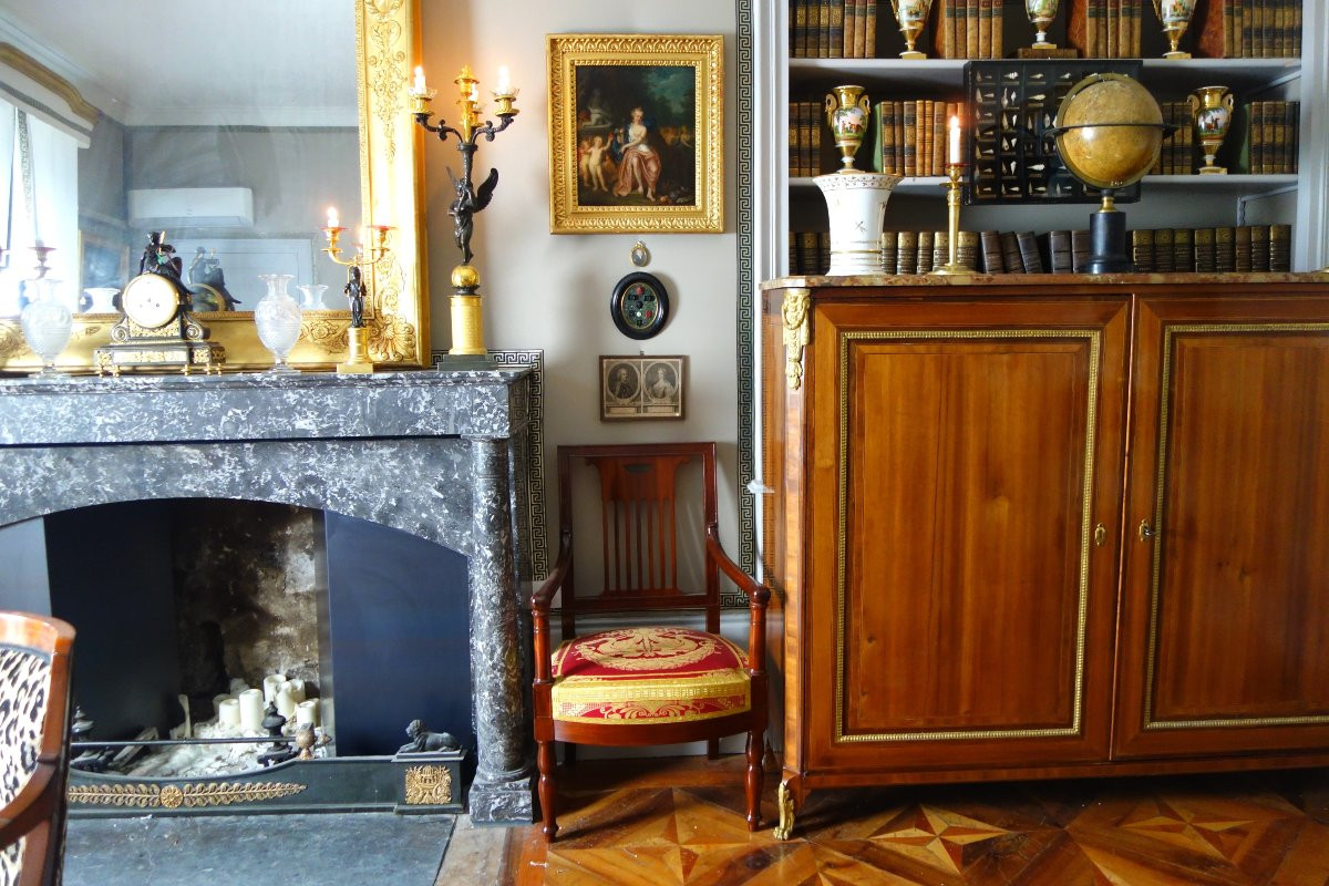 Paire de portraits gravure du Roi Louis XV et de la Reine Marie Leczinska - époque 18e siècle-photo-3