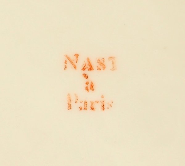 Nast: Openwork Basket Cup And Its Stand From The Empire Period - Signed-photo-5