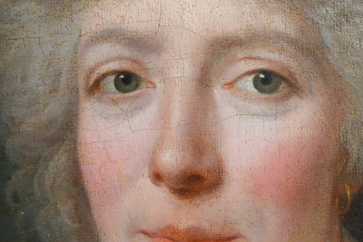 Jean-françois Bellier, Pair Of Portraits, His Sister Philippine And Her Husband Edme Bochet, Circa 1800-photo-4