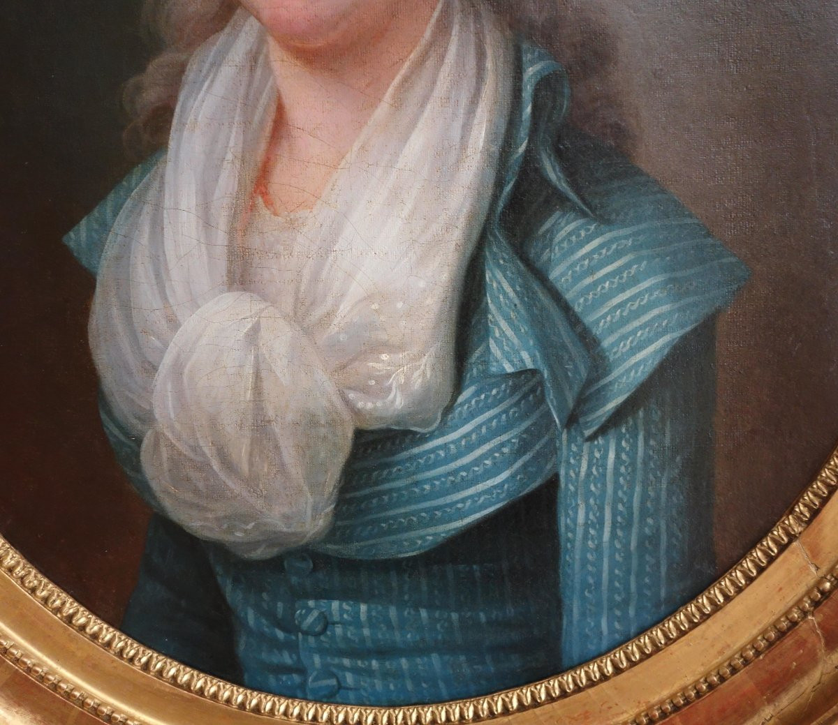 Jean-françois Bellier, Pair Of Portraits, His Sister Philippine And Her Husband Edme Bochet, Circa 1800-photo-1