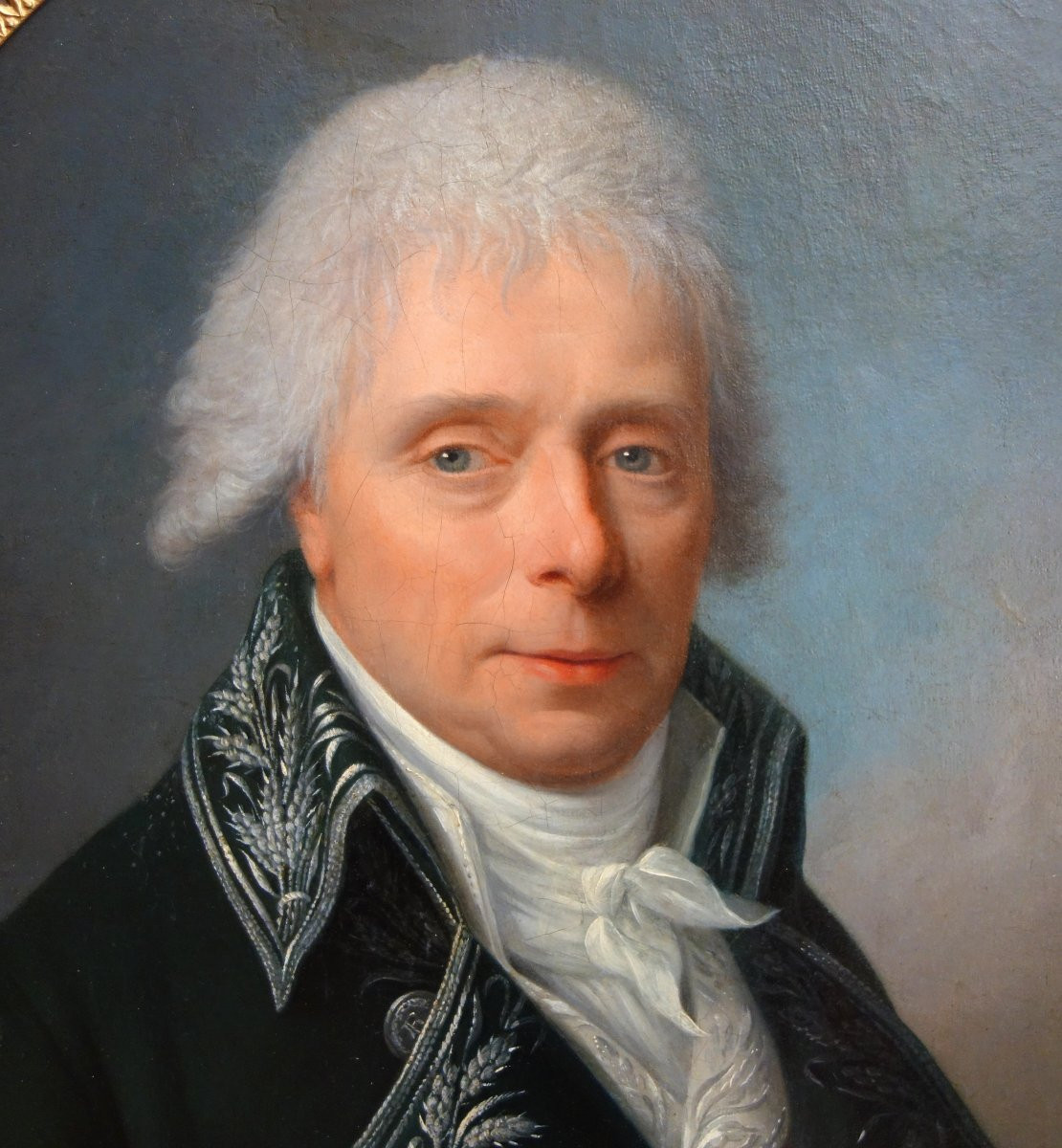 Jean-françois Bellier, Pair Of Portraits, His Sister Philippine And Her Husband Edme Bochet, Circa 1800-photo-4