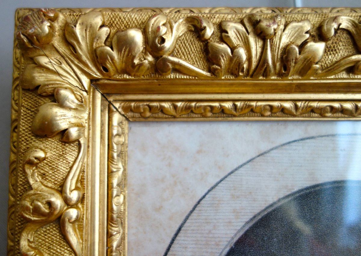 Engraved Portrait Of Stanislas Leszczyński, King Of Poland And Duke Of Lorraine - Giltwood Frame-photo-2
