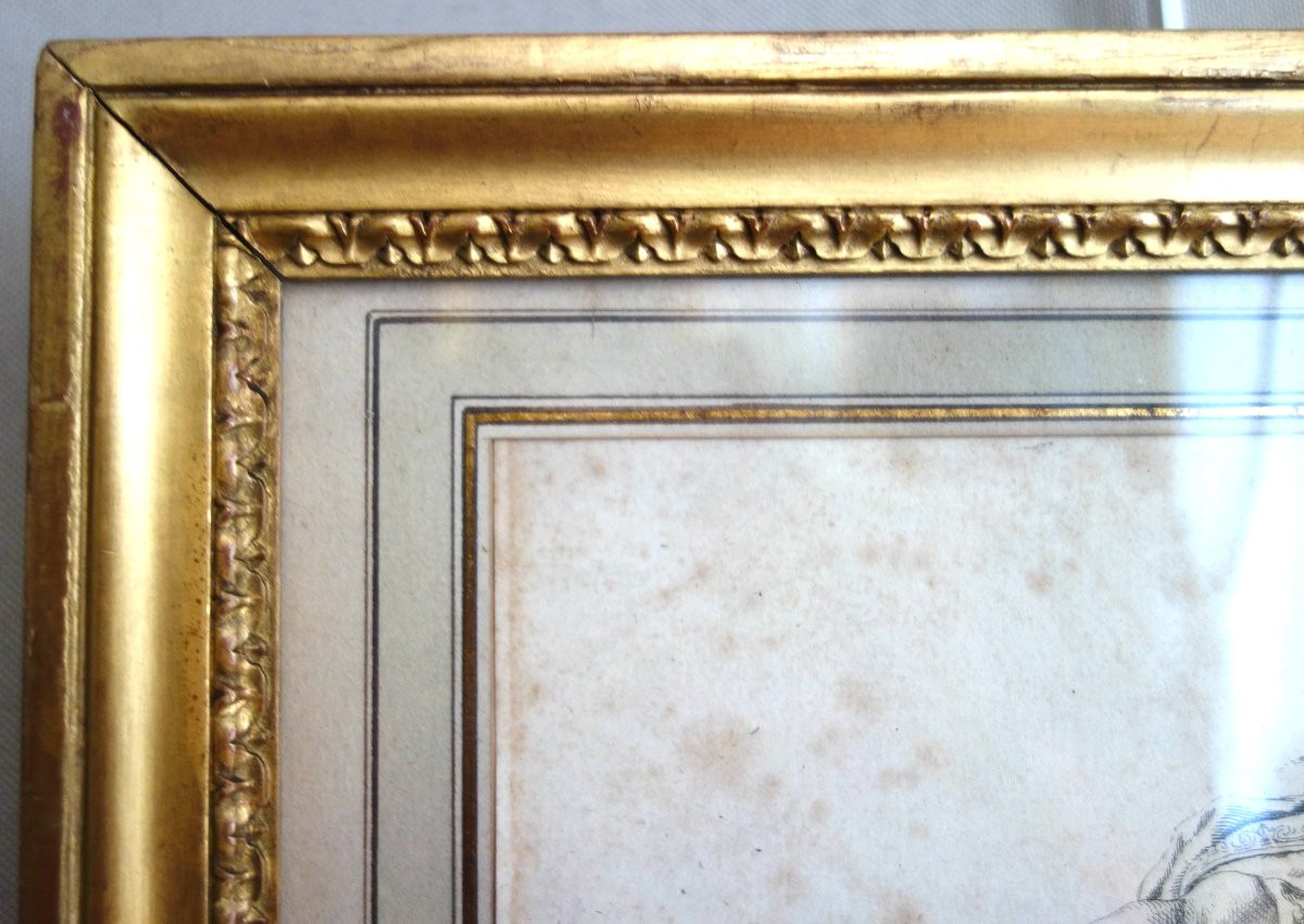 Portrait &eacute;questre de Louis XIV d'apr&egrave;s la statue de Girardon, gravure , XVIIIe si&egrave;cle-photo-5