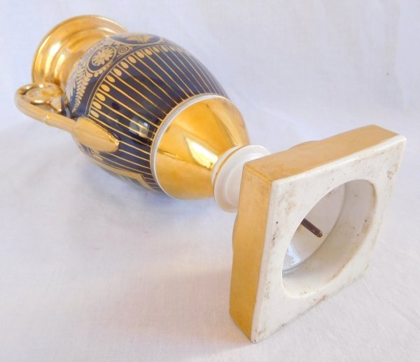 Ornamental Porcelain Vase Attributed To The Darte Factory - Empire/restoration Period-photo-7