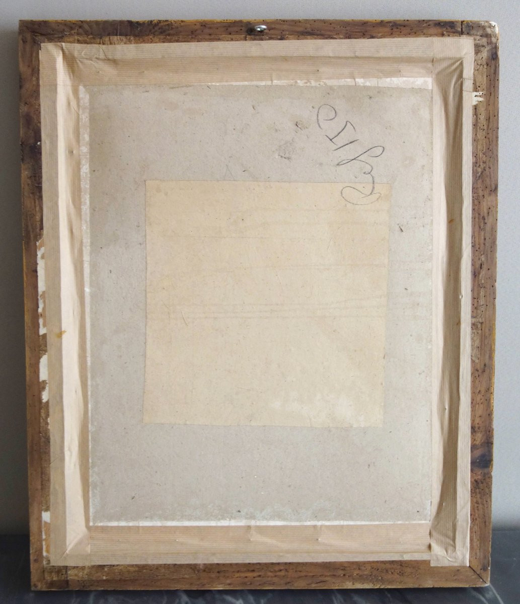 Royalist Engraving - Portrait Of Charles X, King Of France And Navarre, Giltwood Frame, 1820-photo-7