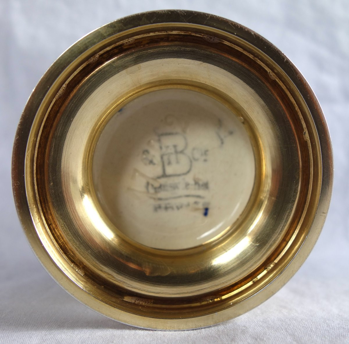 Choisy Le Roi - Louis XVI Style Earthenware Vase With Vermeil (gilt-plated Sterling Silver) Mount-photo-8