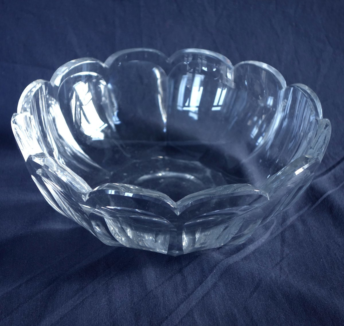 Baccarat - saladier en cristal taillé - modèle Harcourt Malmaison-photo-3