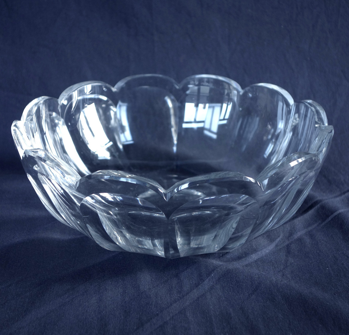 Baccarat - saladier en cristal taillé - modèle Harcourt Malmaison