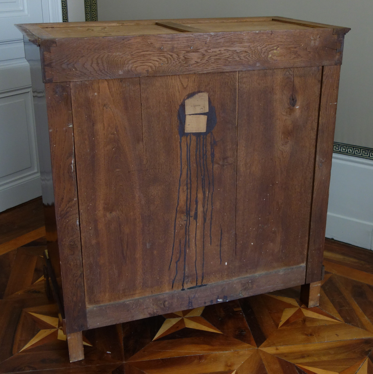 Molitor - commode secrétaire à secrets en acajou moucheté d'époque Empire, estampillée-photo-6