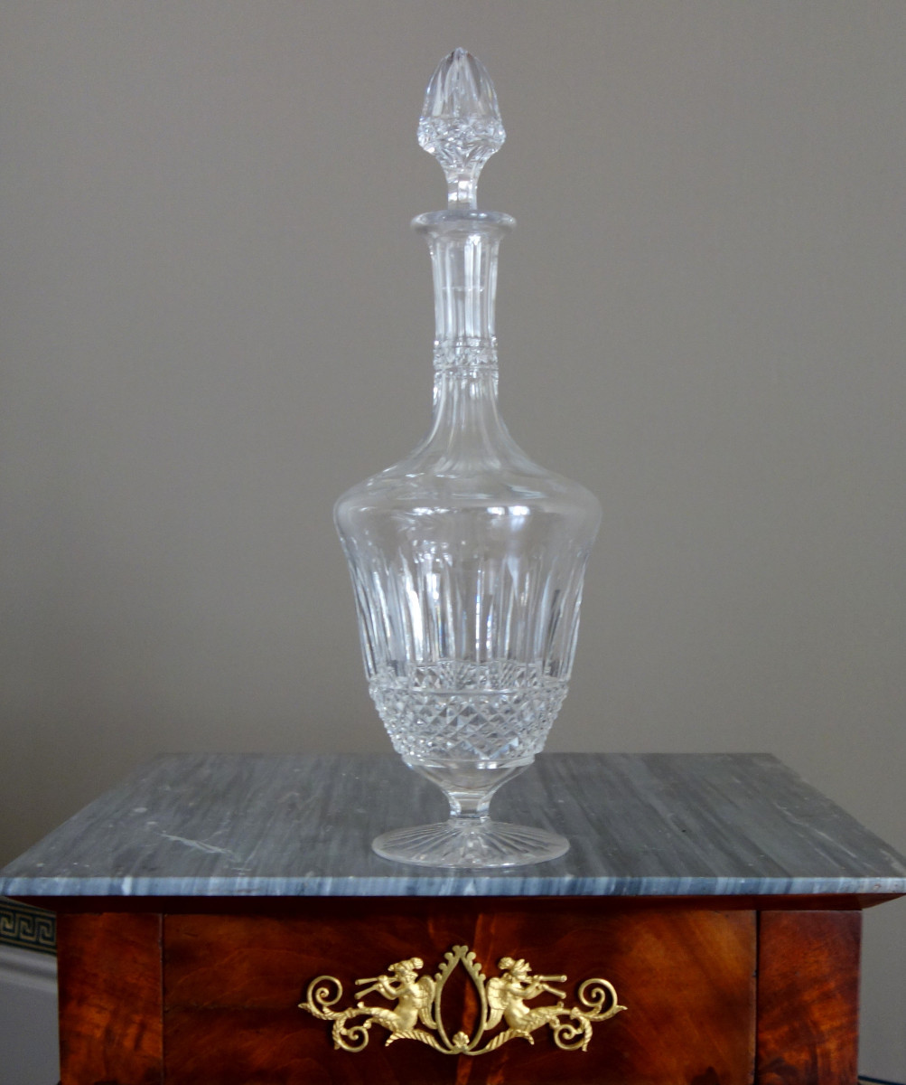 Saint Louis - carafe à vin en cristal taillé modèle Tommy