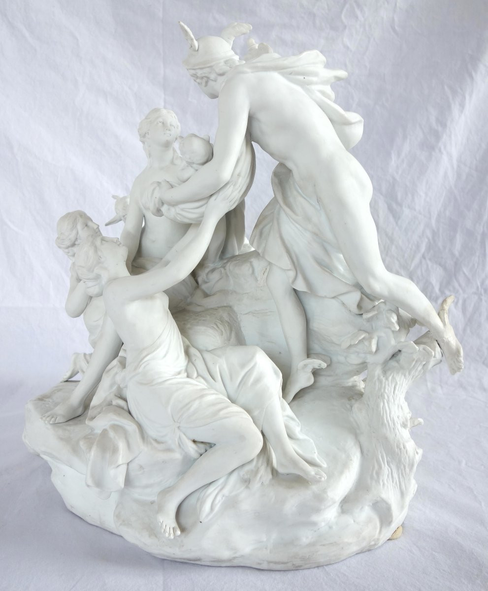 Sèvres 18e siècle La Naissance de Bacchus - grand groupe en biscuit d'époque 18e siècle -photo-4