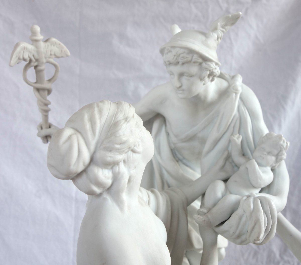 Sèvres 18e siècle La Naissance de Bacchus - grand groupe en biscuit d'époque 18e siècle -photo-5