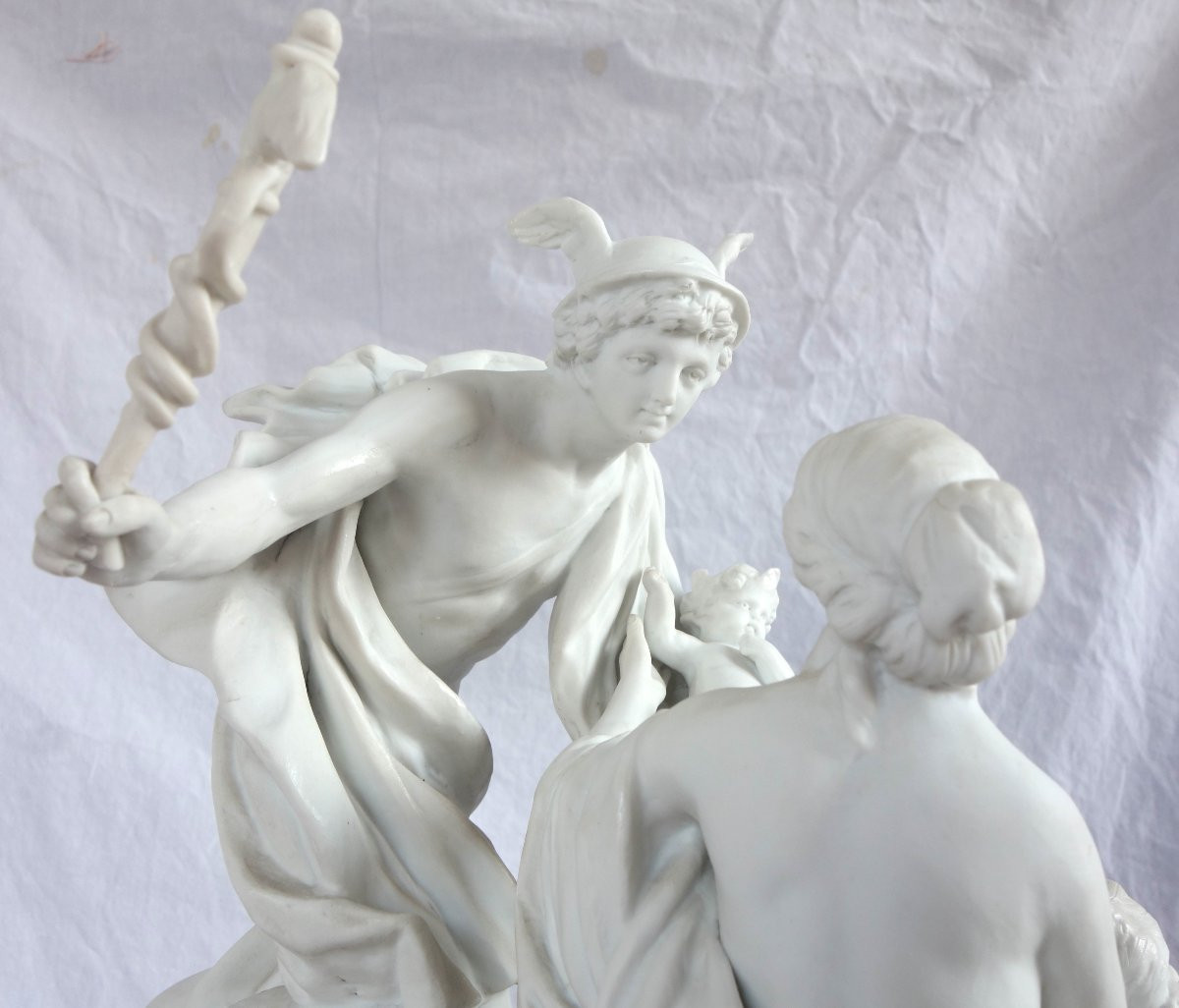 Sèvres 18e siècle La Naissance de Bacchus - grand groupe en biscuit d'époque 18e siècle -photo-6