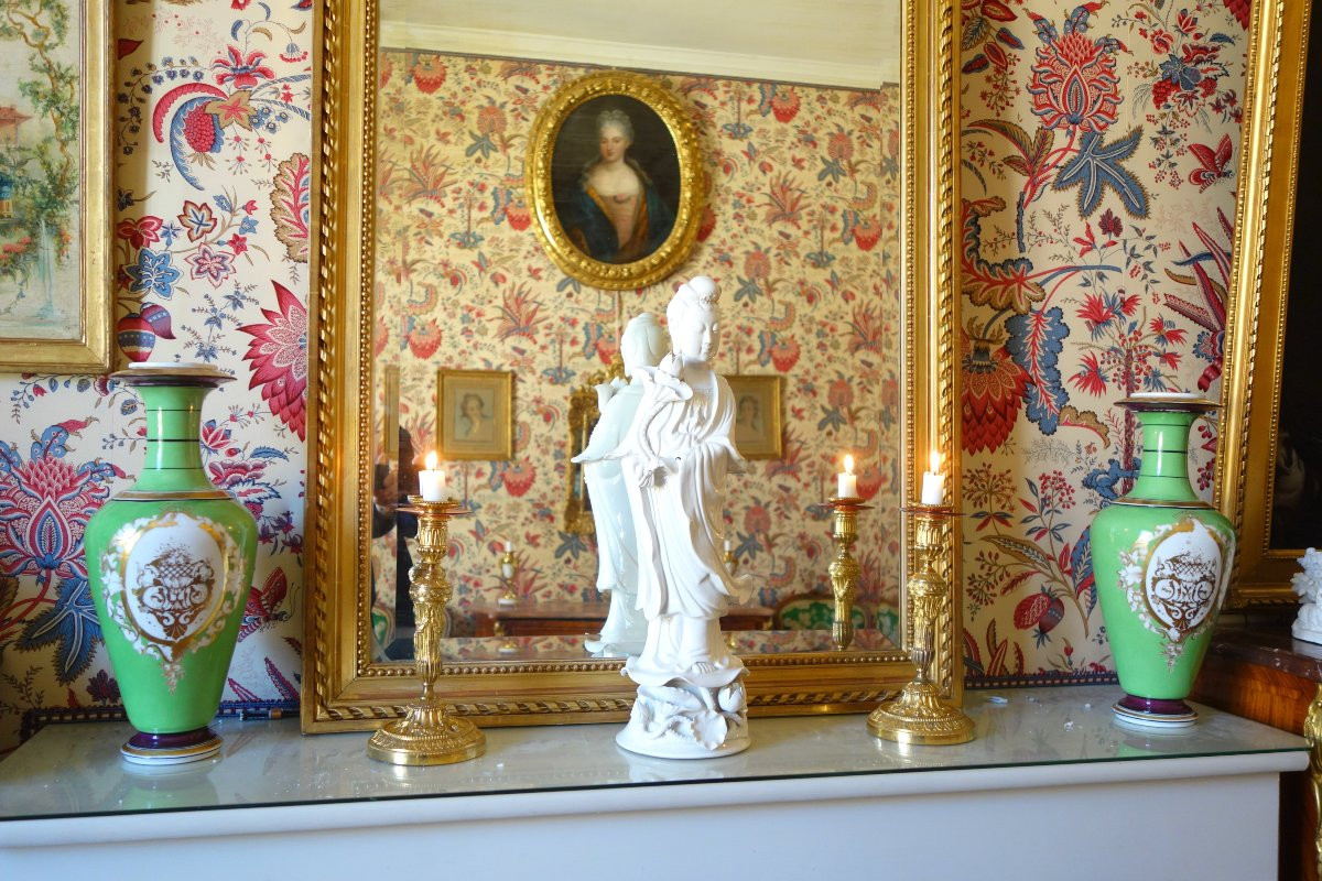 Pair Of Tall Ornamental Paris Porcelain Vases, Napoleon III Period-photo-8