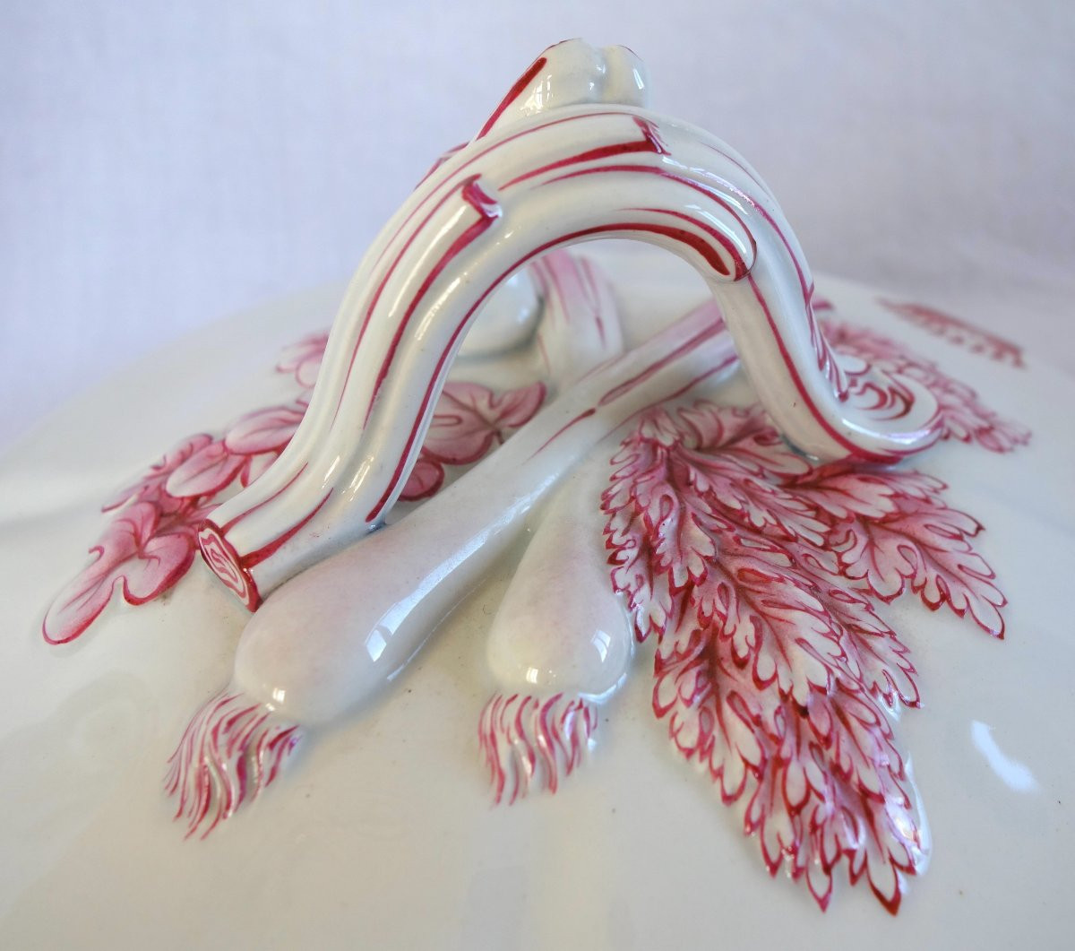 Lunéville - Earthenware Vegetable Dish With Double Comital Coat Of Arms - Late 19th Century -photo-5