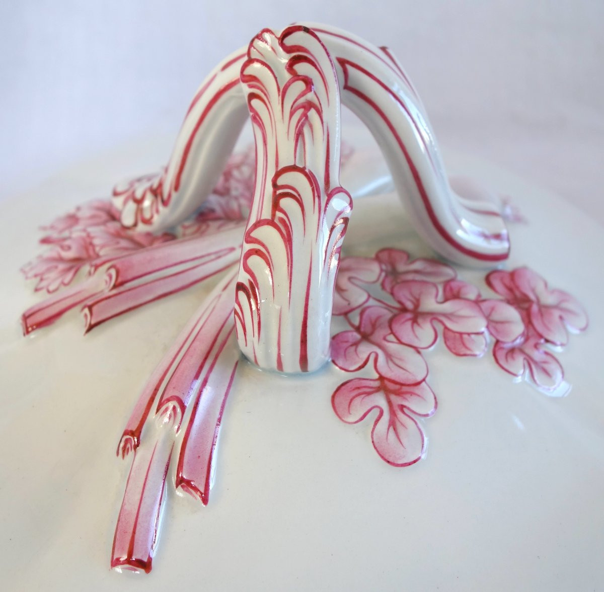 Lunéville - Earthenware Vegetable Dish With Double Comital Coat Of Arms - Late 19th Century -photo-6