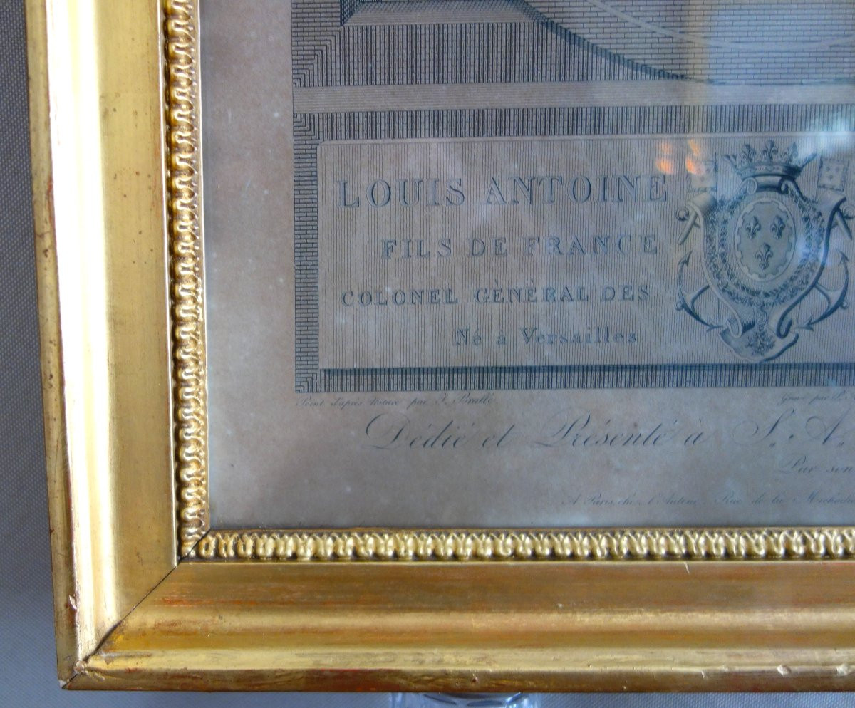 Royalist Engraving, Portrait Of Louis XIX, Dauphin Of France And Duke Of Angoulême -photo-5